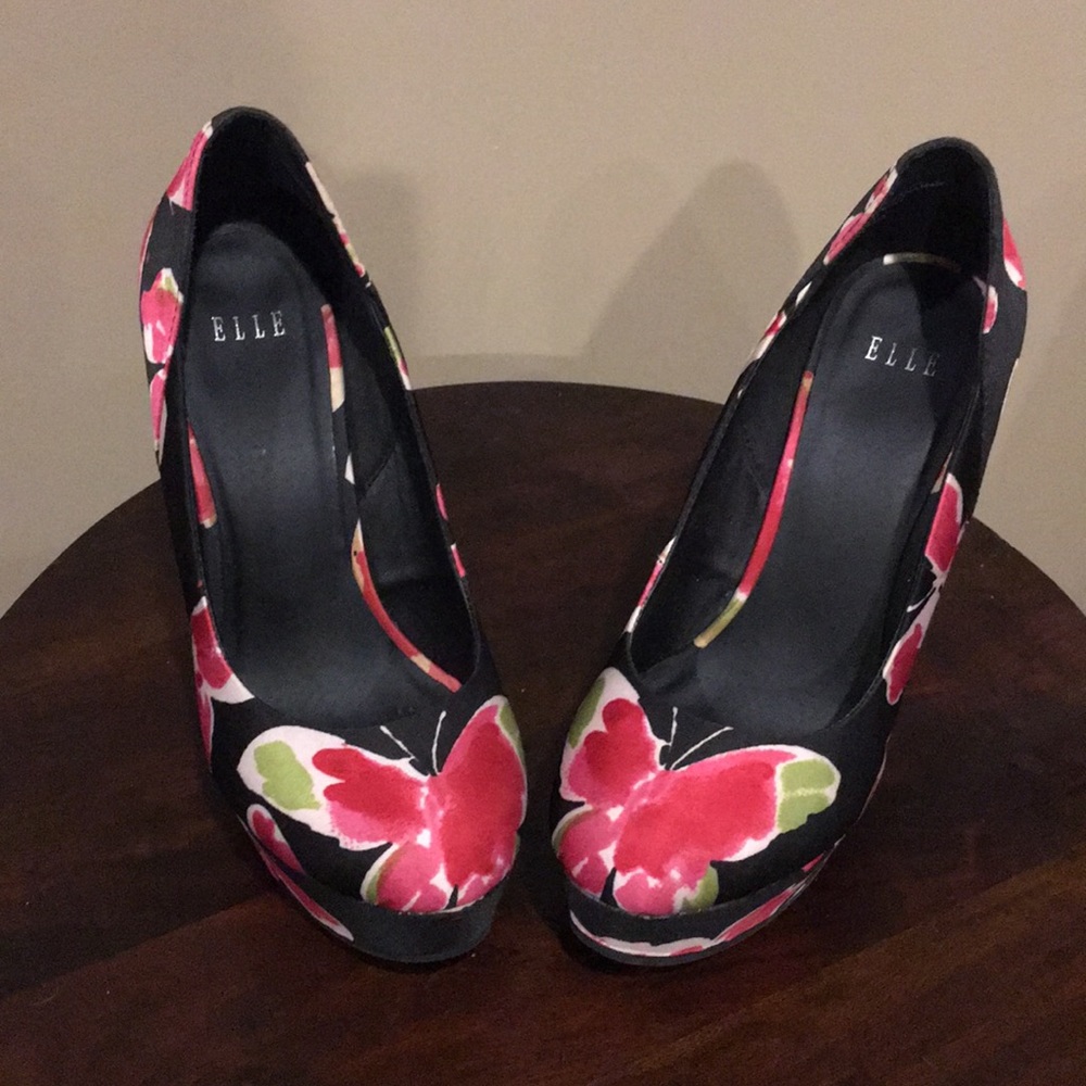 Elle Butterfly Floral Platforms